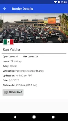 Border Wait android App screenshot 1