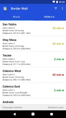Border Wait android App screenshot 4